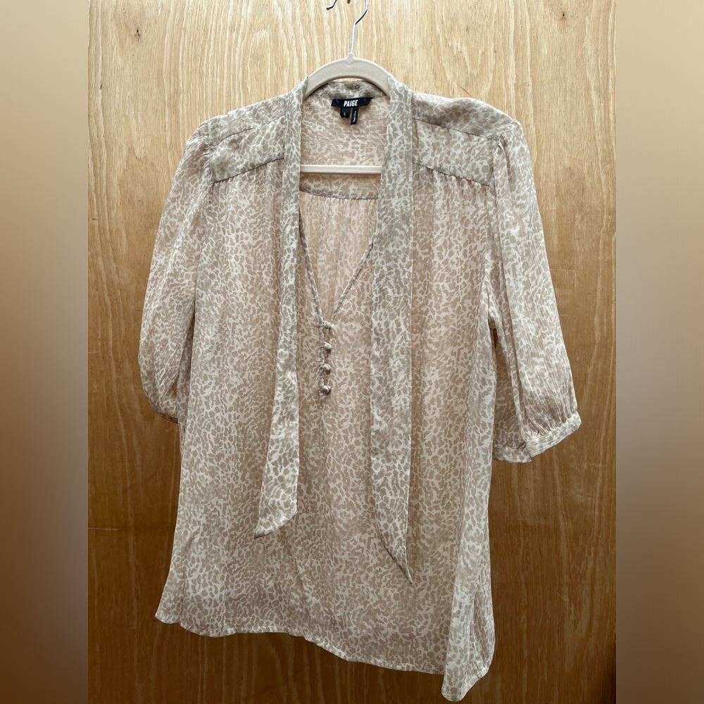 Silk Paige leopard print Blouse